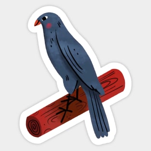 Bird Painting Hand Drawn Sticker